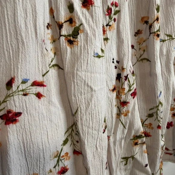 Mason + Belle Ivory Floral Lace Embroidered Sleeveless Blouse Women’s XL - Picture 4 of 4